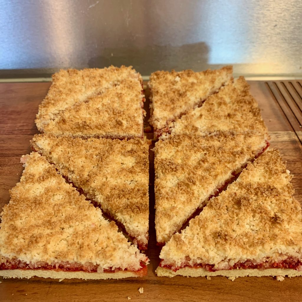 Raspberry Coconut slice - Valley Bakehouse